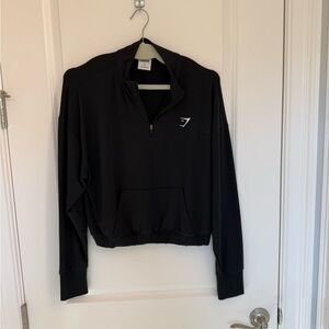 New GYMSHARK Cropped Quarter Zip - XL